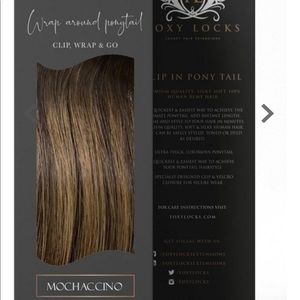 Never Worn 12” Foxy Locks Ponytail ClipIn ponytail